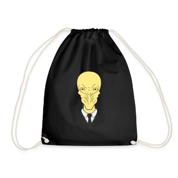 the silence will fall - Drawstring Bag - black - Front