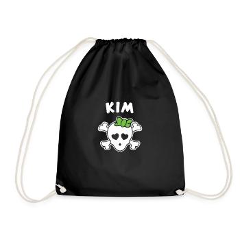 Pirate Kim Design pour les filles et les femmes - Sac de sport léger - noir - Devant