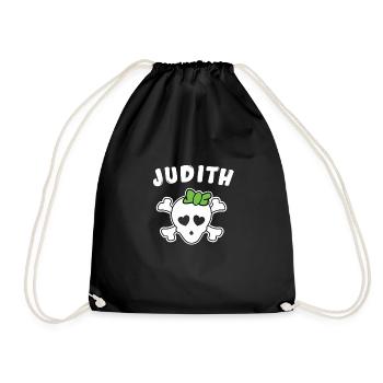 Pirate Judith Design for Girls and Women - Drawstring Bag - black - Front