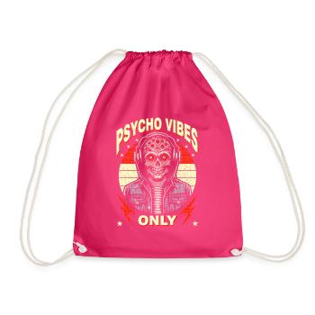Wild Mutant Skull Design Psycho Vibes uniquement - Sac de sport léger - fuchsia - Devant