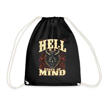 Retro Demon Design Hell is a State of Mind - Sac de sport léger - noir - Devant