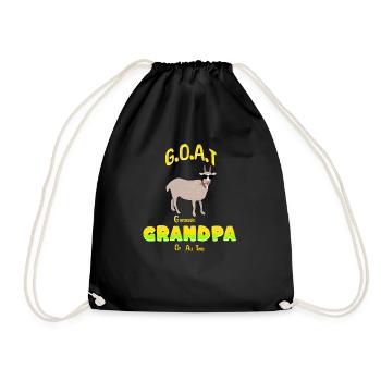 GOAT Grandpa - Turnbeutel - Schwarz - Vorne