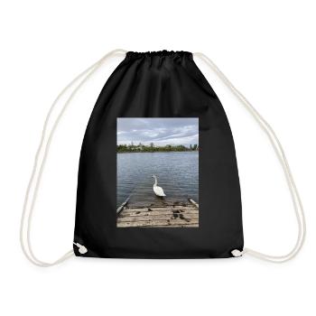 Cygne - Sac de sport léger - noir - Devant