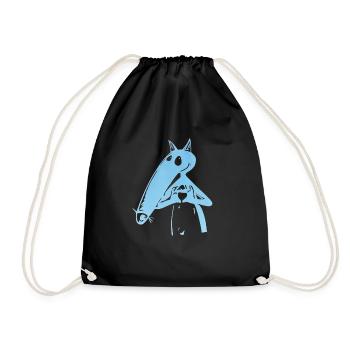 CHIEN DESSIN ANIME - Sac de sport léger - noir - Devant