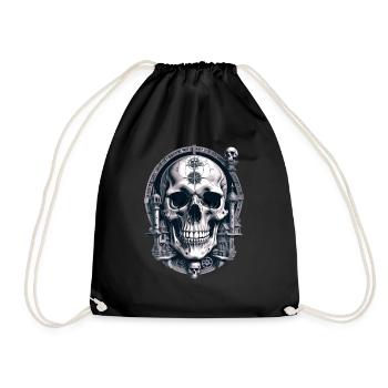 Crâne - Sac de sport léger - noir - Devant