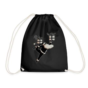 Santa Danseur (v2) - Sac de sport léger - noir - Devant