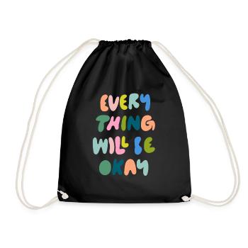 Tout ira bien - Sac de sport léger - noir - Devant