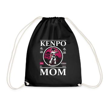 Kenpo Karate Mom - Drawstring Bag - black - Front
