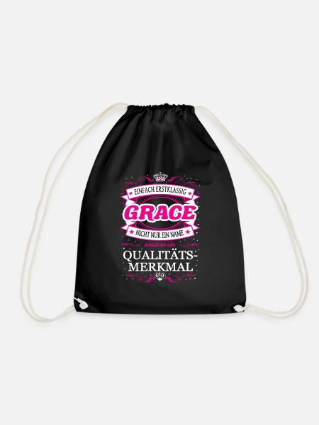 Qualitätsmerkmal Grace einfach Erstklassig Outfit - Turnbeutel - Schwarz