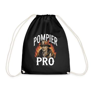 Pompier Pro - Sac de sport léger - noir - Devant