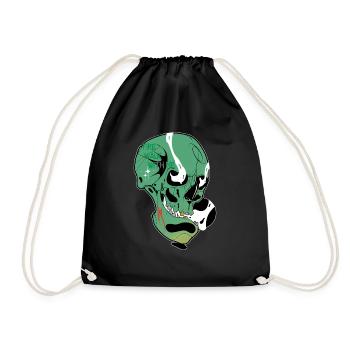 Crâne - Sac de sport léger - noir - Devant