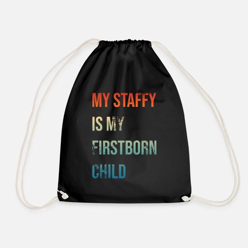 Staffy Firstborn - Turnbeutel - Schwarz