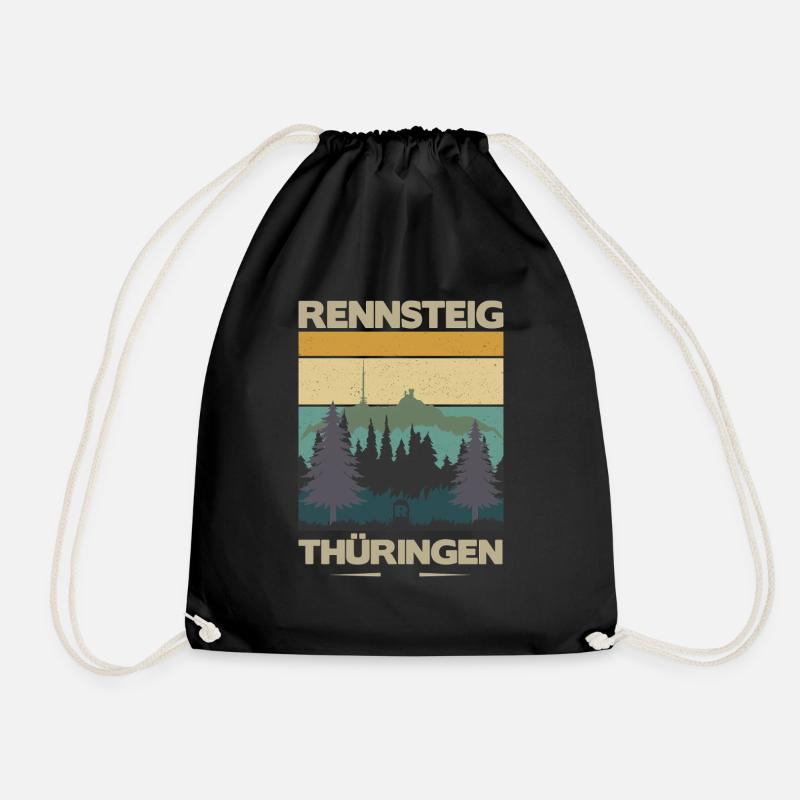rennsteig - Turnbeutel - Schwarz