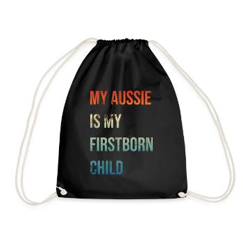 Aussie Firstborn - Turnbeutel - Schwarz - Vorne