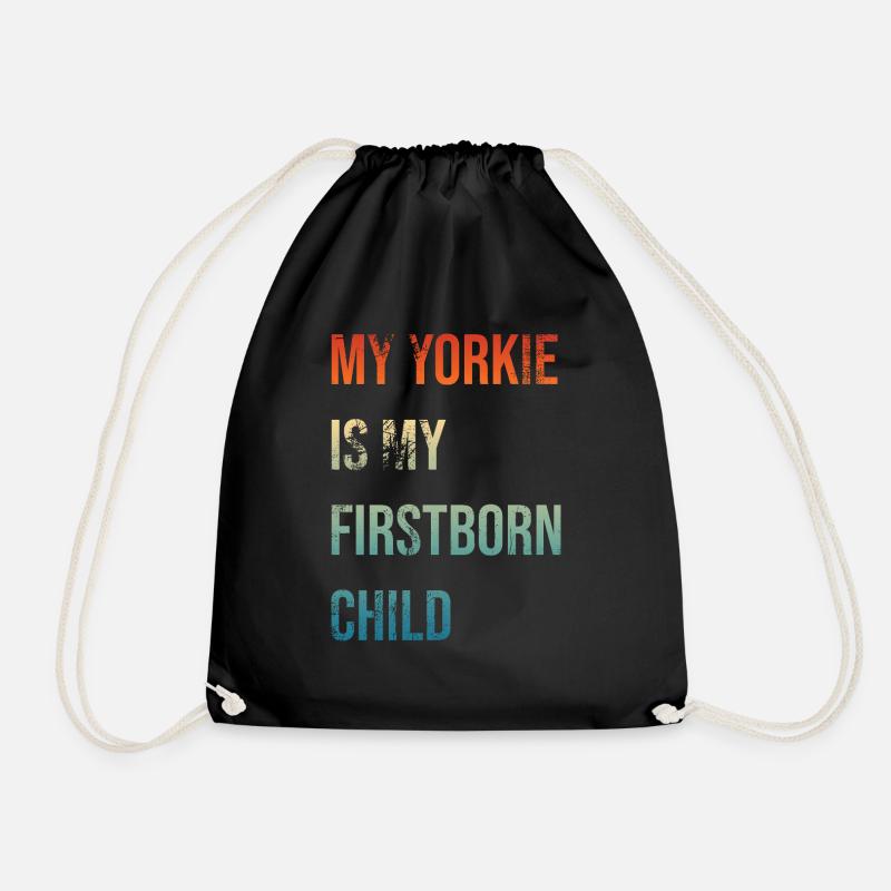 Yorkie Firstborn - Turnbeutel - Schwarz