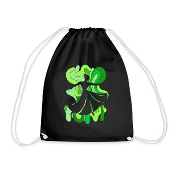 Dance Sport Dance Course Dance School - Drawstring Bag - black - Front