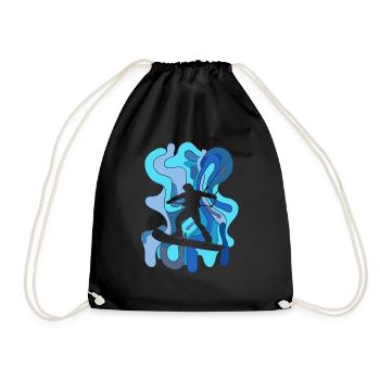 Wakeboarding Wakeboarding - Drawstring Bag - black - Front
