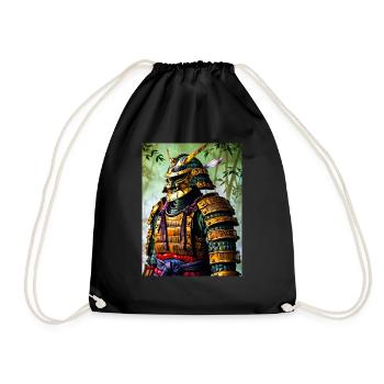 The Golden Oni - Drawstring Bag - black - Front