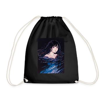 Lament of the Tides - Drawstring Bag - black - Front