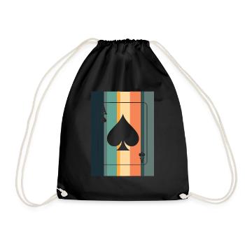 Poker Casino - Turnbeutel - Schwarz - Vorne