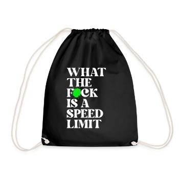 Car - Drawstring Bag - black - Front