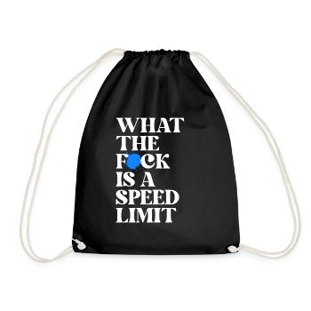 Car - Drawstring Bag - black - Front