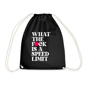 Car - Drawstring Bag - black - Front