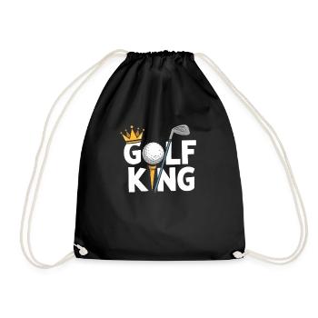 Lustige Golfspieler Vatertag Golf Liebhaber Jungen - Turnbeutel - Schwarz - Vorne