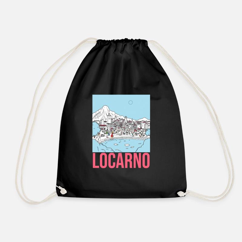 Locarno - Drawstring Bag - black