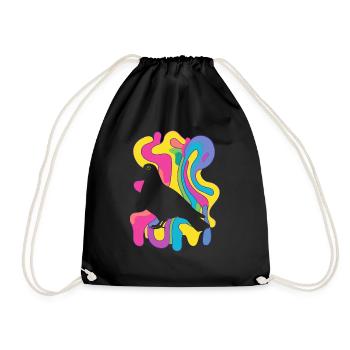 Pigeon Pigeon Eggs Pigeon Egg - Drawstring Bag - black - Front