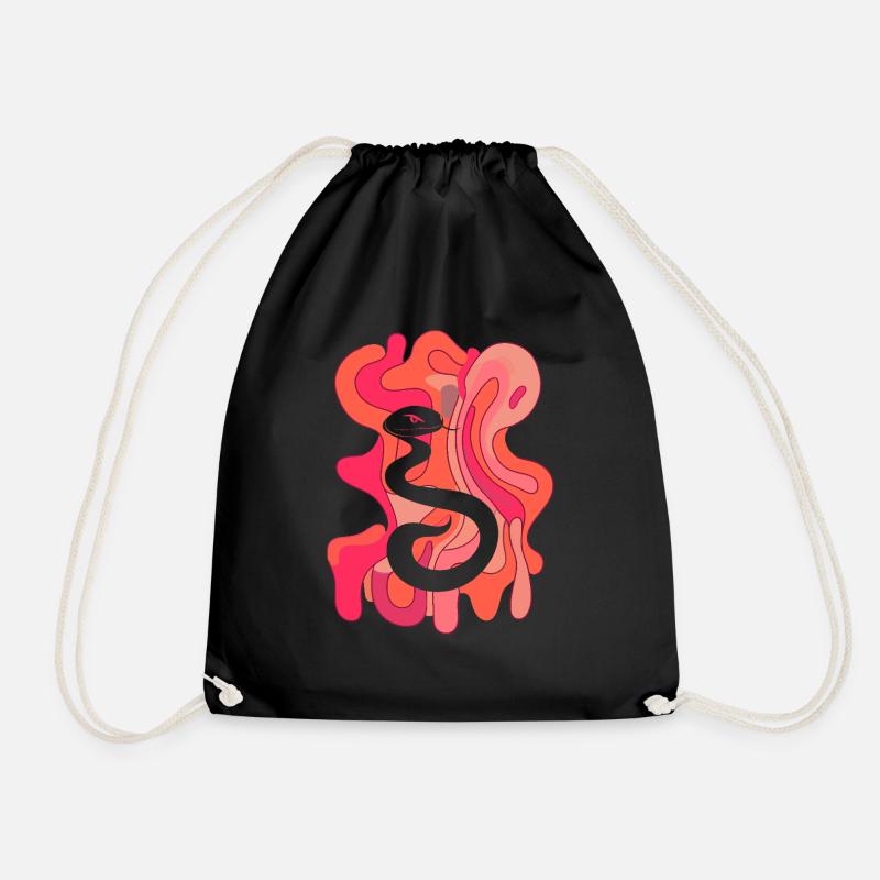 Serpent Tête de serpent - Sac de sport léger - noir