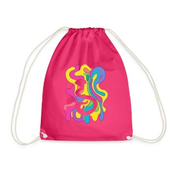 Snakes Snake Eye Snake - Drawstring Bag - fuchsia - Front