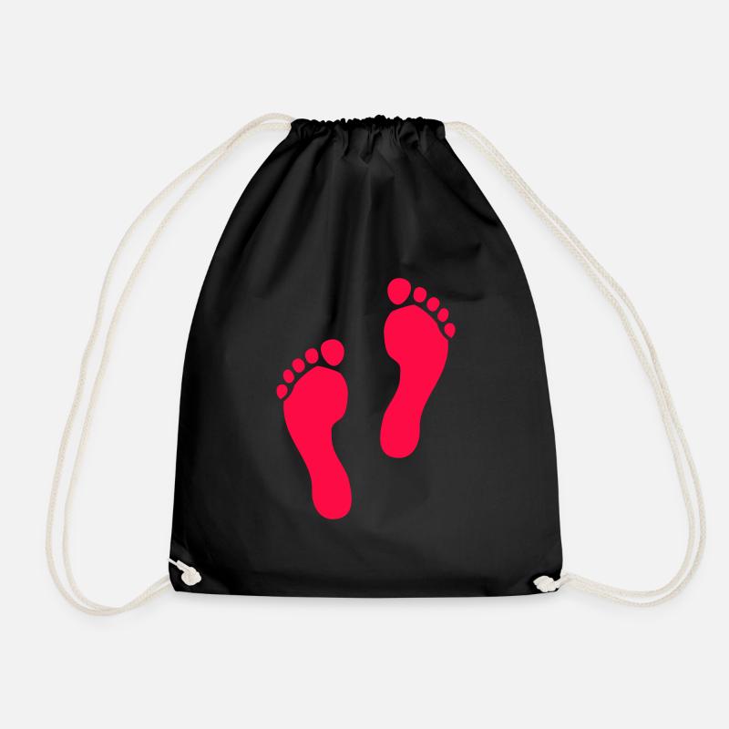 Empreintes de Pas - Sac de sport léger - noir