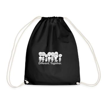 Diversité et cohésion - Sac de sport léger - noir - Devant