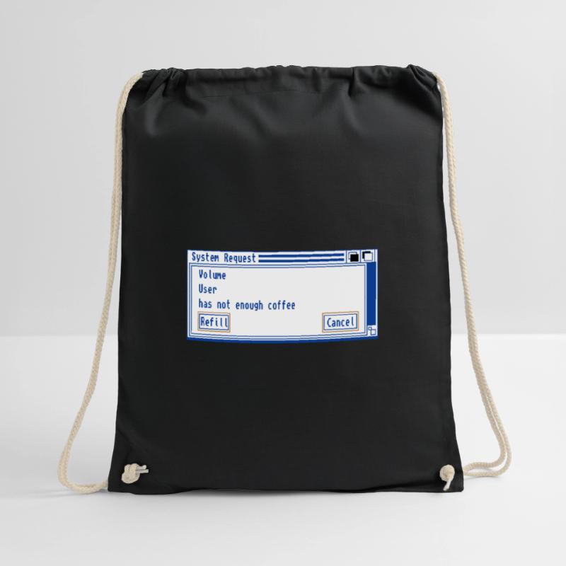 Coffee Checkbox System Request Drawstring Bag
