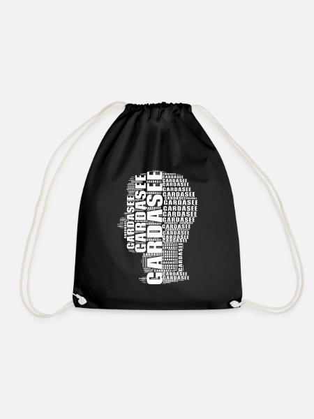 Gardasee Urlaub T-shirt Limone Geschenkidee Sommer - Turnbeutel - Schwarz