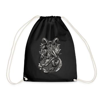 Capricorne Zodiac - Sac de sport léger - noir - Devant