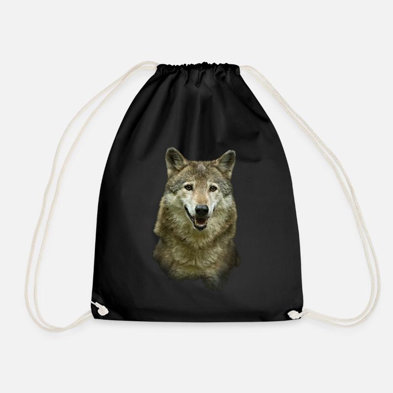 Wolf - Turnbeutel - Schwarz