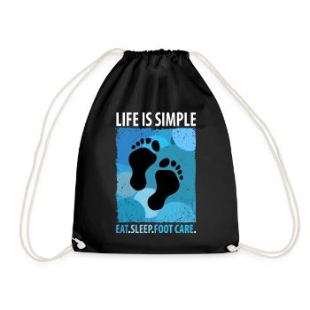 Soins des pieds Pédicure Podiatre Salon de manucure Cadeau - Sac de sport léger - noir - Devant