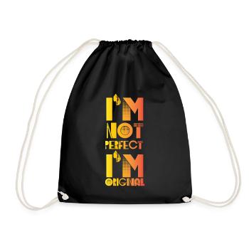Je ne suis pas parfait, original - Sac de sport léger - noir - Devant