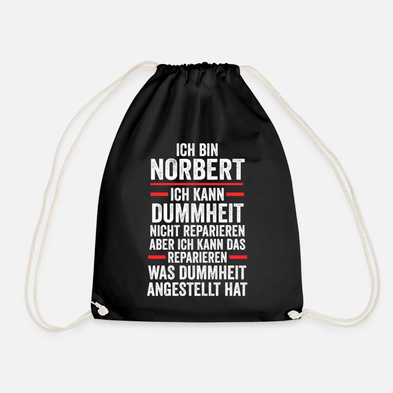 Norbert - Turnbeutel - Schwarz
