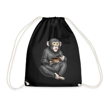Gâteau de singe - Sac de sport léger - noir - Devant