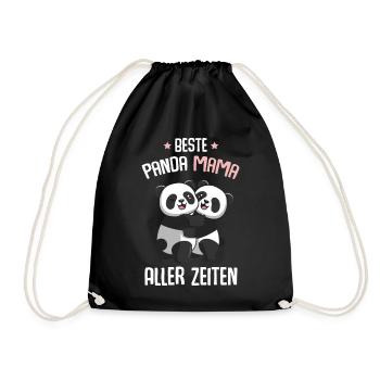 Meilleur Pandamama - Sac de sport léger - noir - Devant