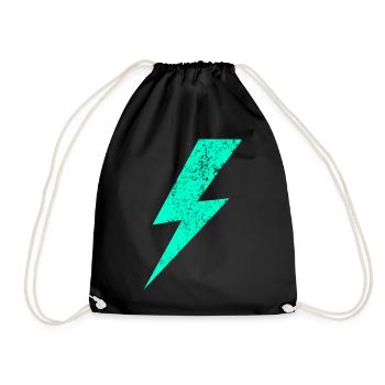 Flash électrique au pastel - Sac de sport léger - noir - Devant