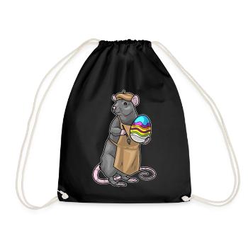 Ratte Ostern Malen - Turnbeutel - Schwarz - Vorne