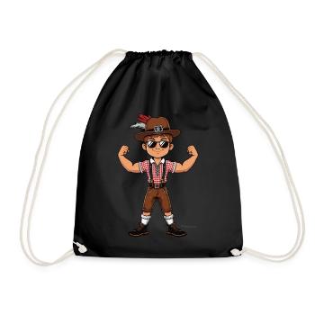Garçon à Lederhosen Bière JGA Majorque Bavière Alcool - Sac de sport léger - noir - Devant