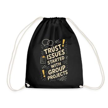 Future psychologist diagnose me - Drawstring Bag - black - Front