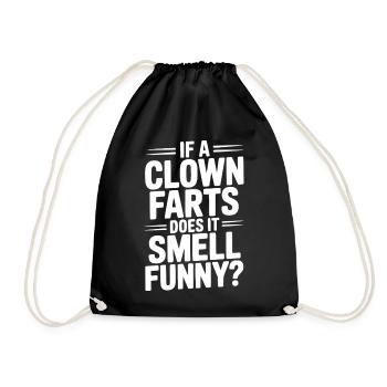 Si un clown pète, ça sent drôle ? - Sac de sport léger - noir - Devant