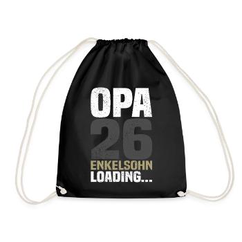 Opa 2026 - Turnbeutel - Schwarz - Vorne