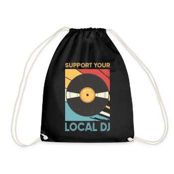 Cadeaux de la tenue DJ - Sac de sport léger - noir - Devant